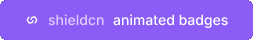 animated shieldcn badge