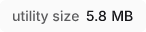 Utility Size
